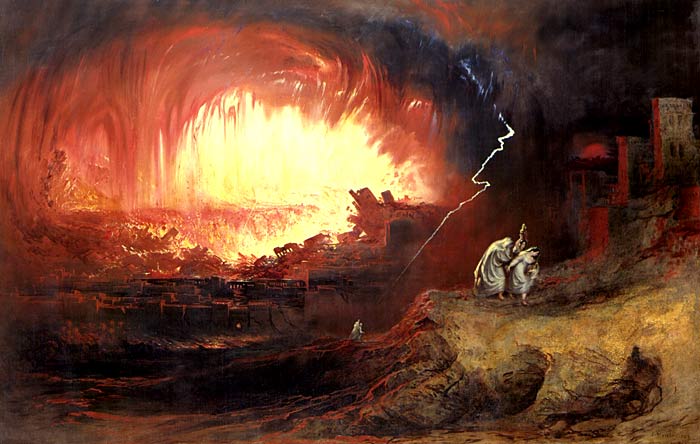 Sodom en Gomorra, John Martin, 1852